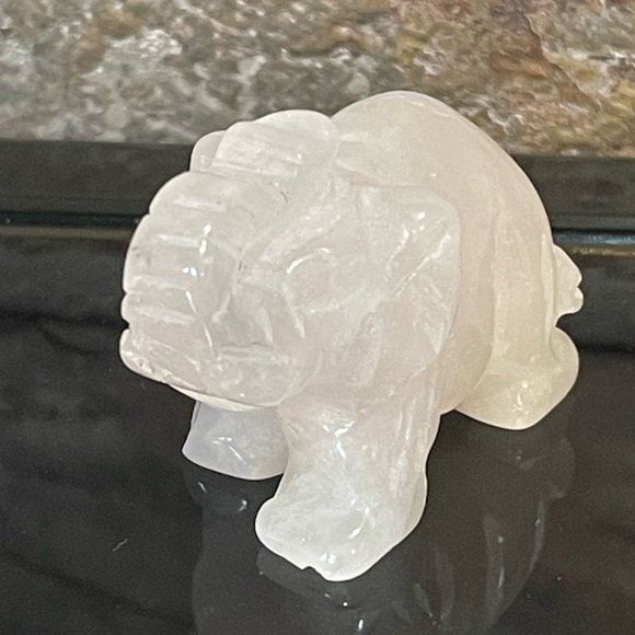 NWT Elephant Rose quartz light pink polished gemstone - Picture 2 of 5